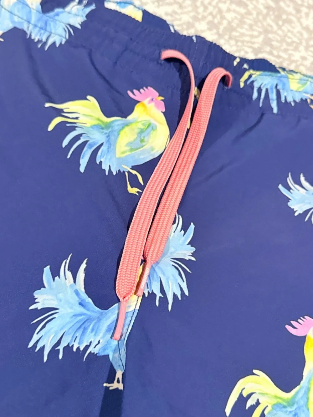 Chubbies Navy Rainbow Rooster Swim Trunks Size XS 5.5